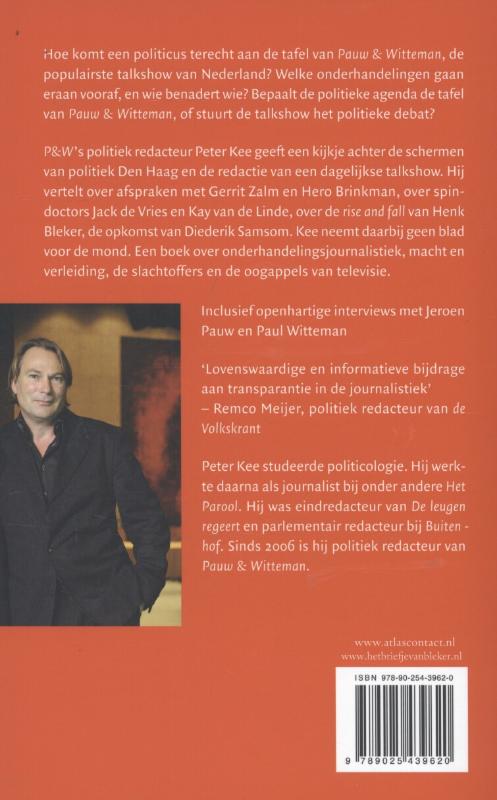 Achterkant van Het briefje van Bleker