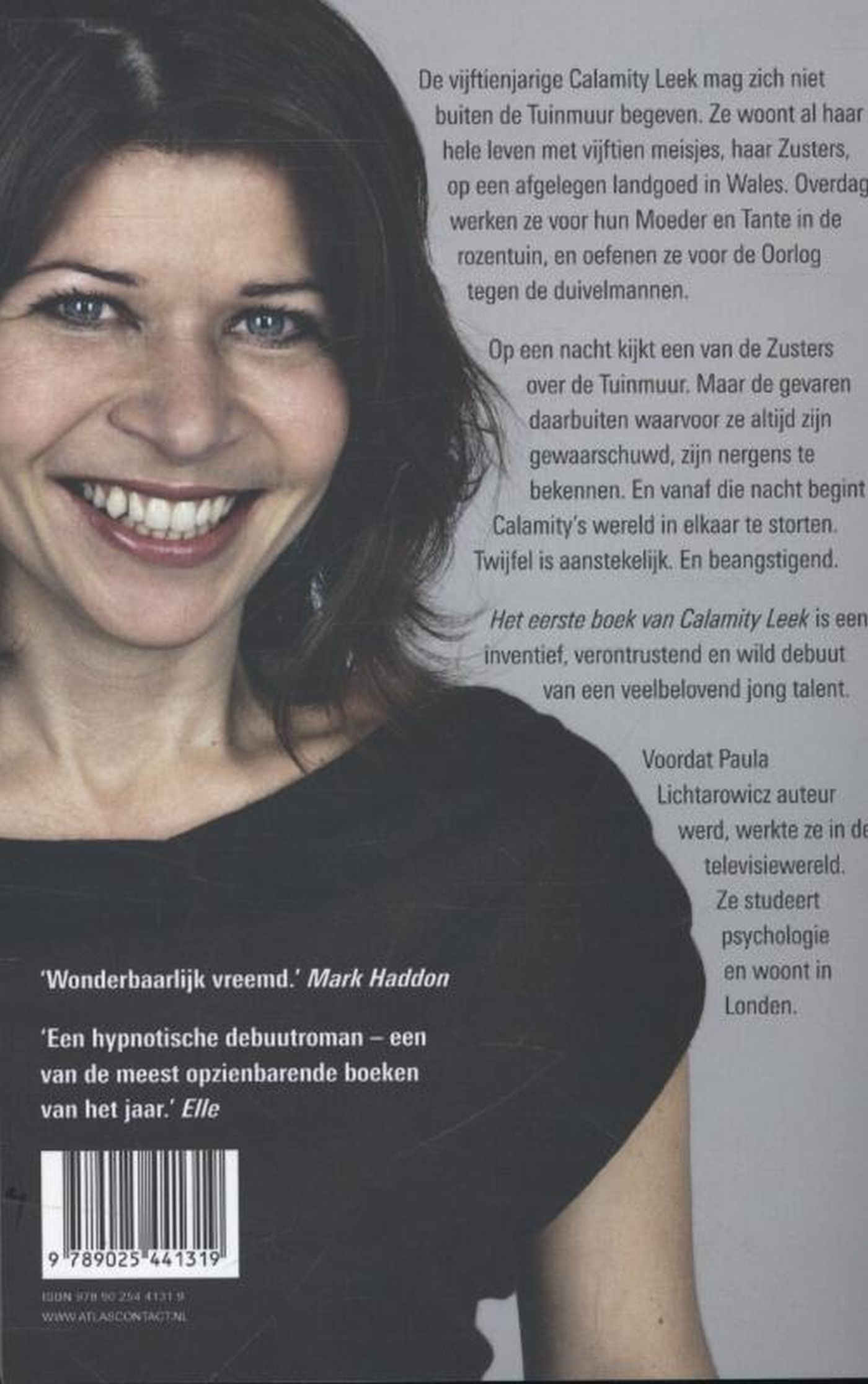 Achterkant van Het eerste boek van Calamity Leek