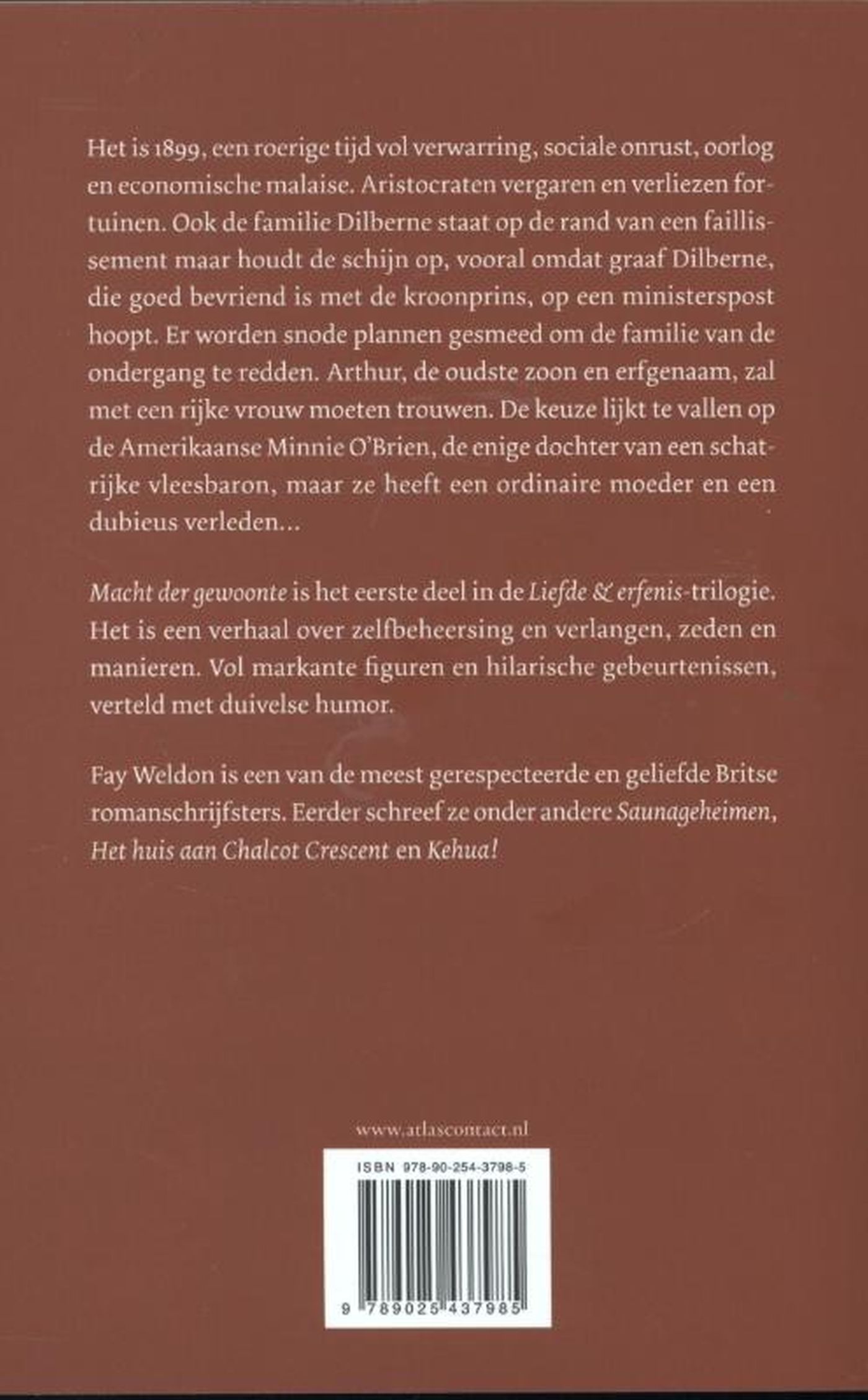 Achterkant van Macht der gewoonte