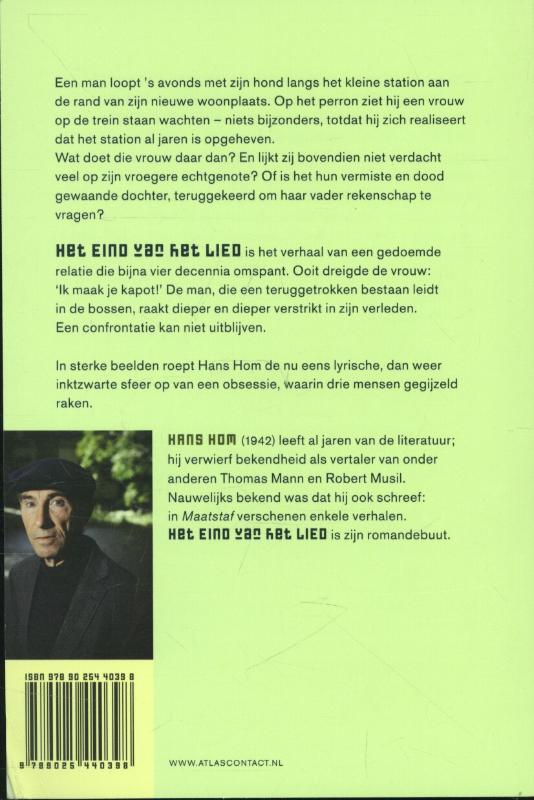 Achterkant van Het eind van het lied