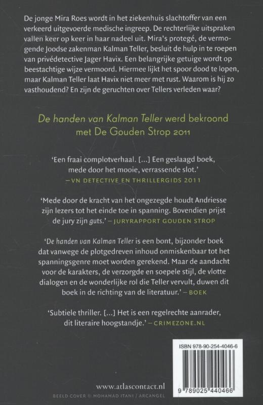 Achterkant van De handen van Kalman Teller