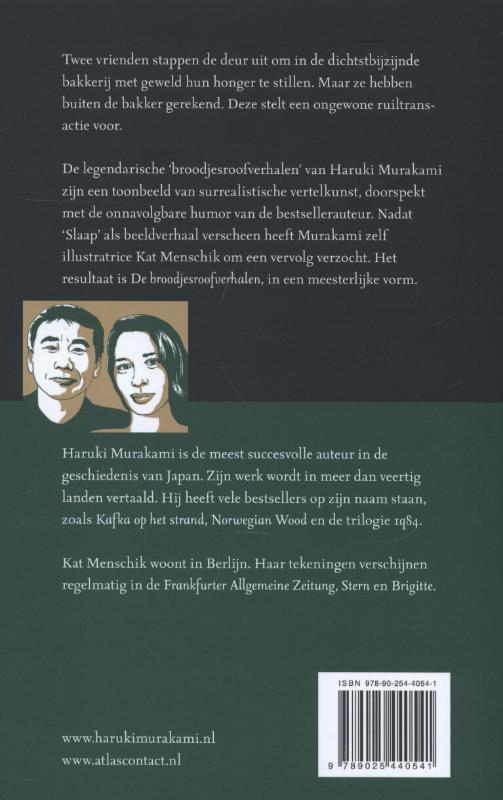 Achterkant van De broodjesroofverhalen
