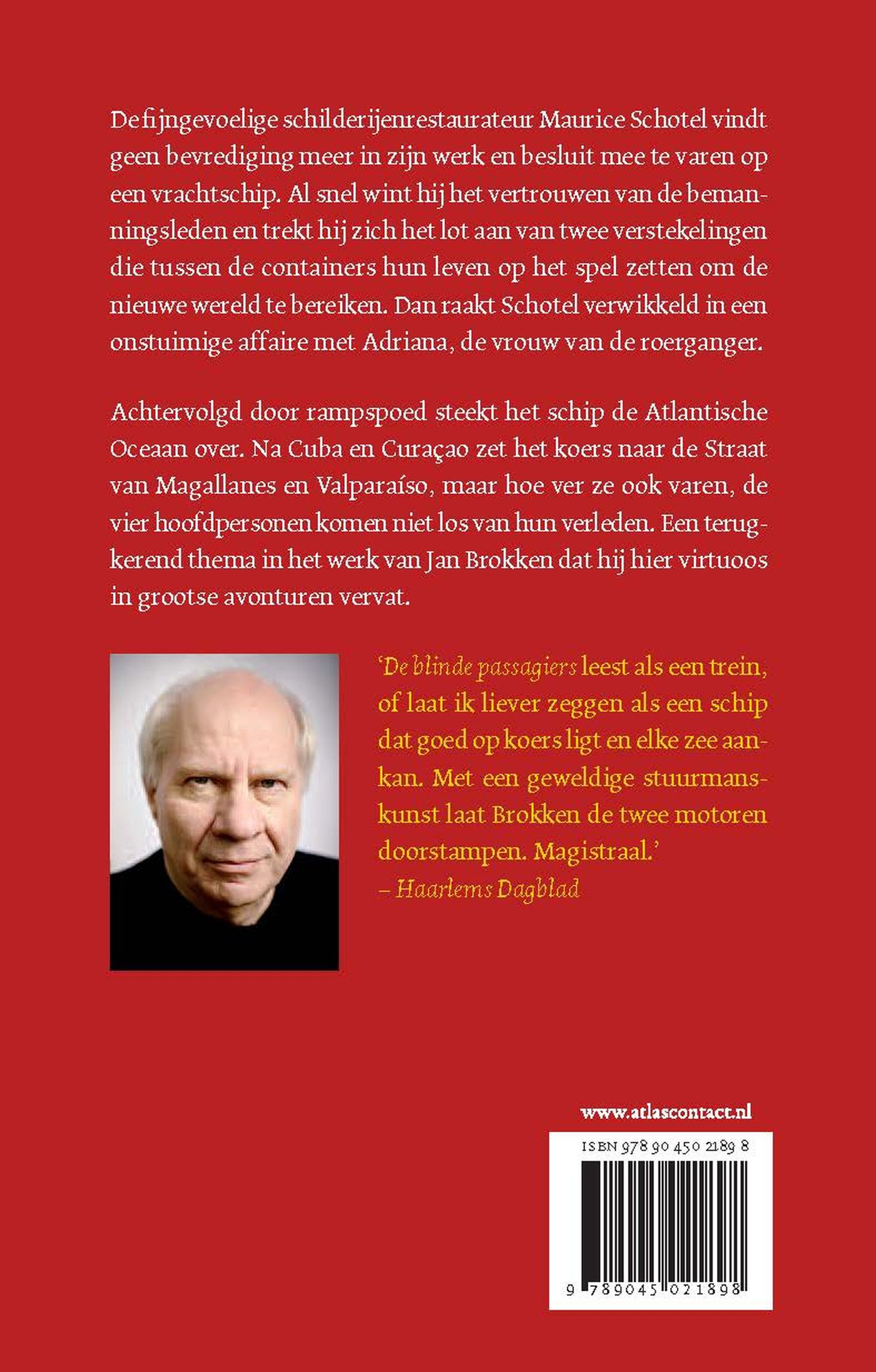 Achterkant van De blinde passagiers