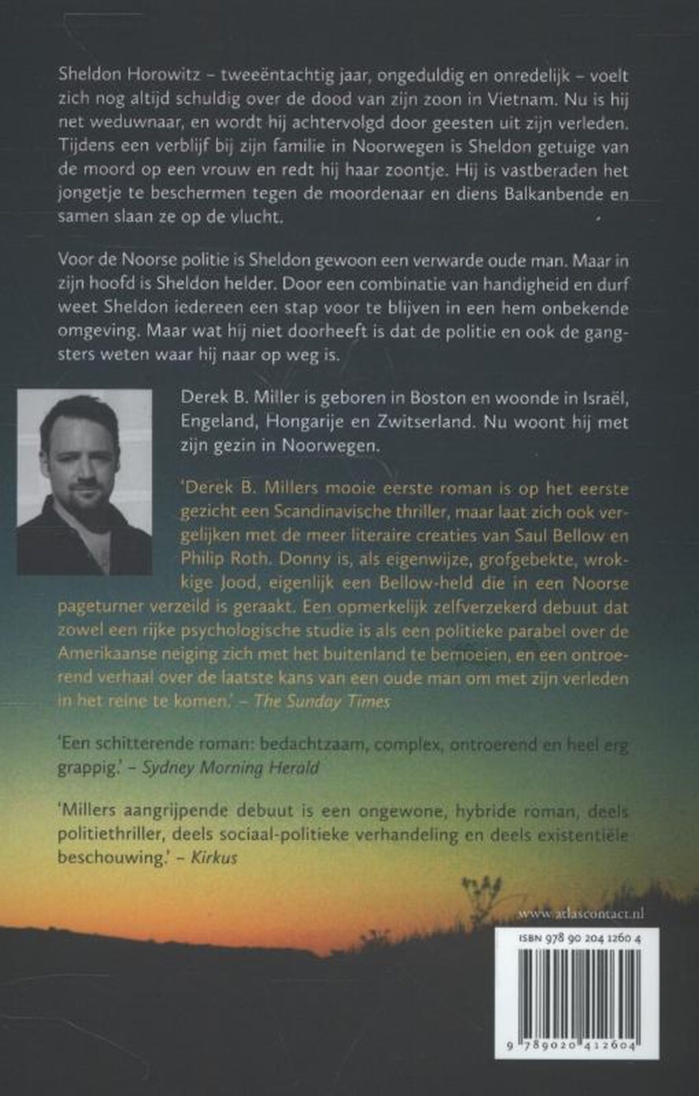 Achterkant van Nacht in Noorwegen