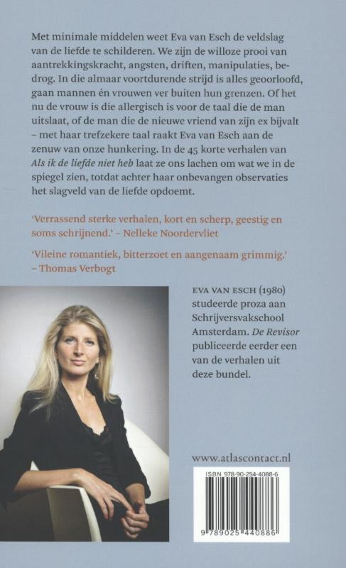 Achterkant van Als ik de liefde niet heb