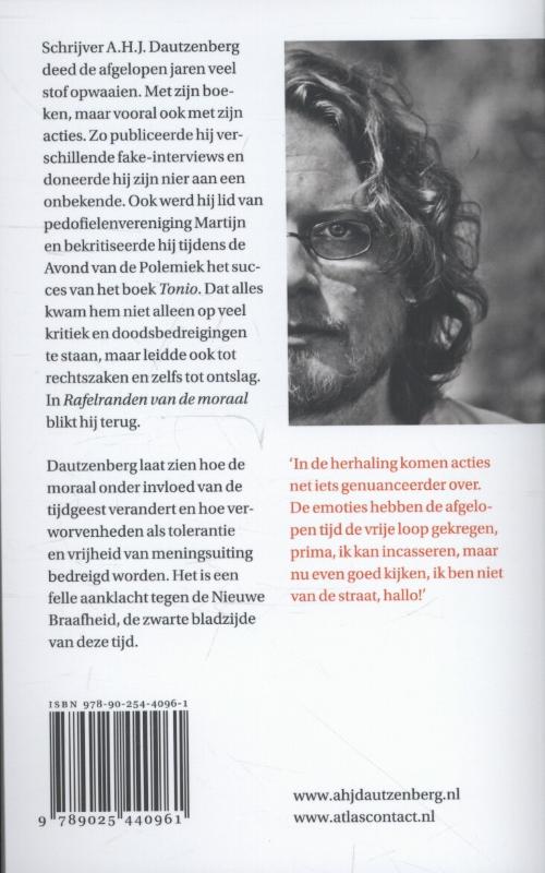 Achterkant van Rafelranden van de moraal