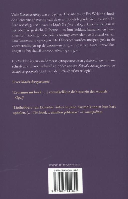 Achterkant van Leve de koning