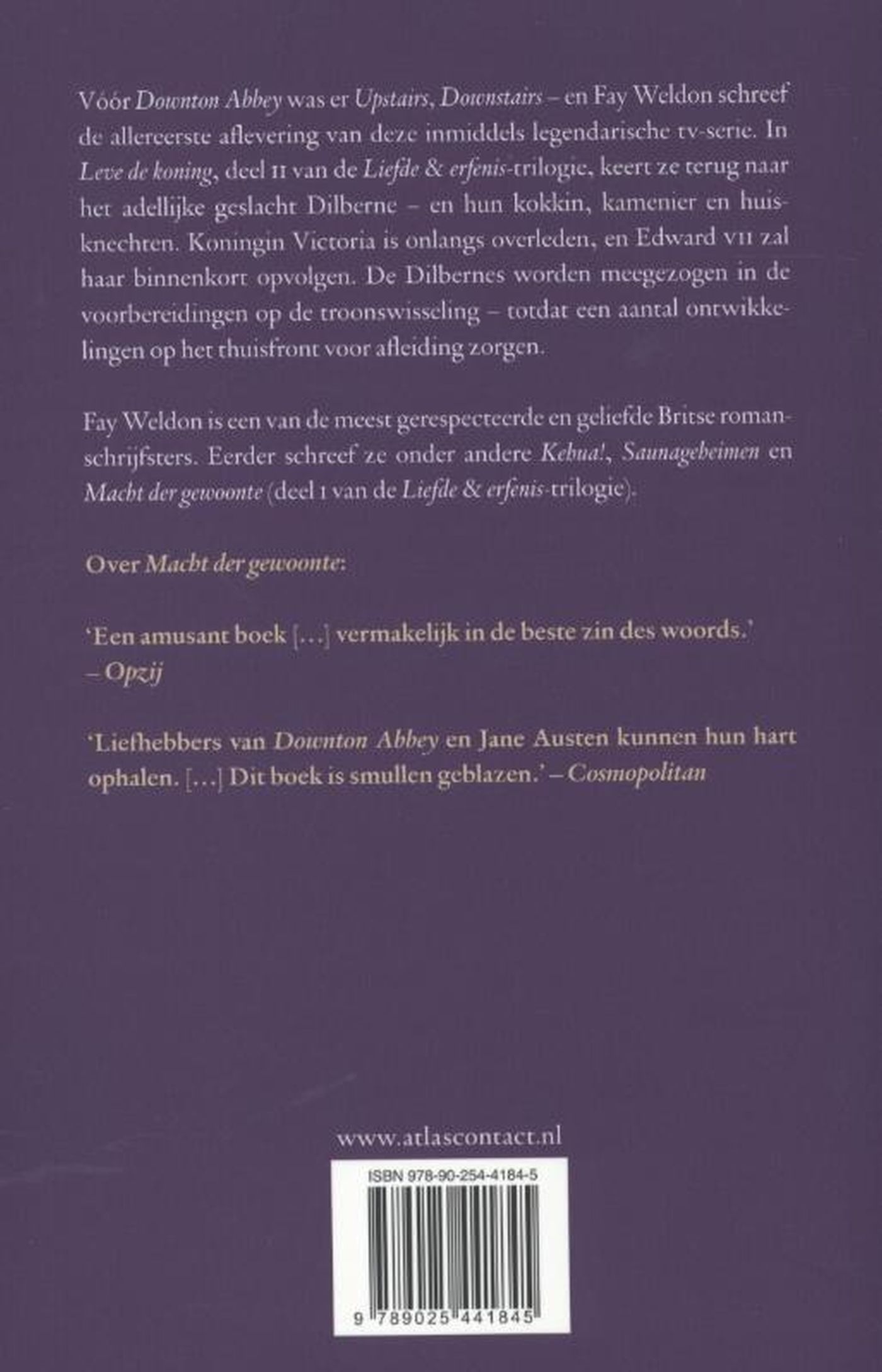 Achterkant van Leve de koning
