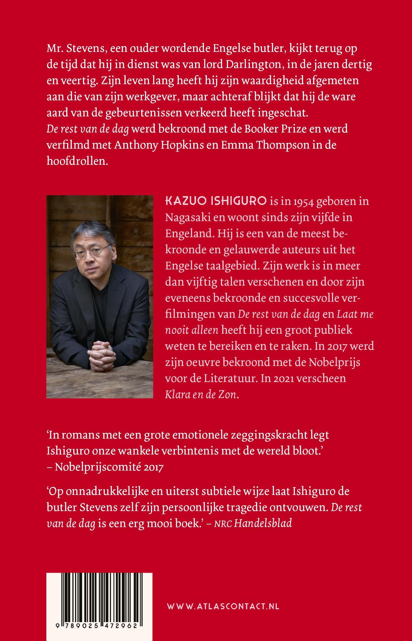 Achterkant van De rest van de dag