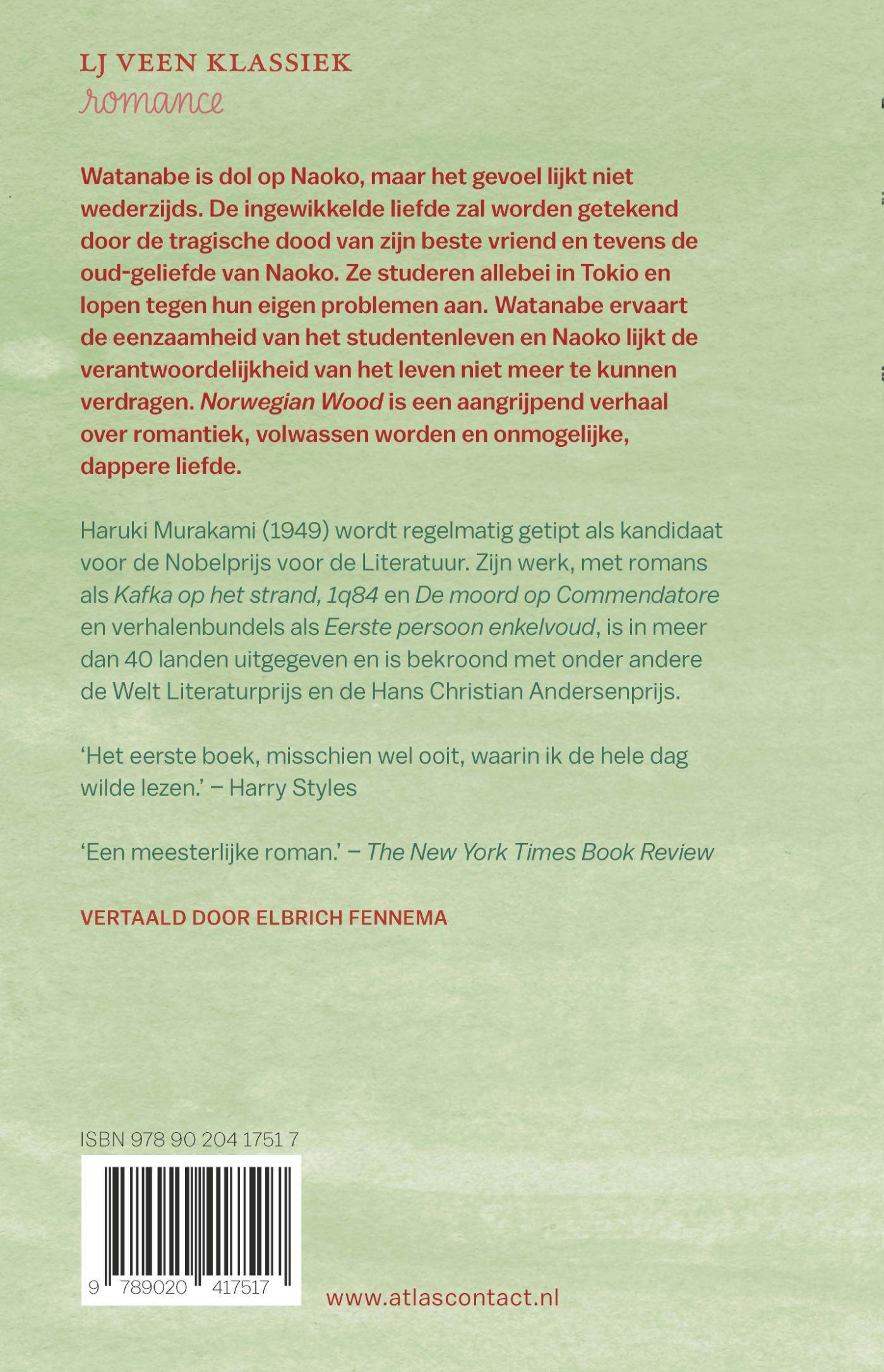 Achterkant van Norwegian wood