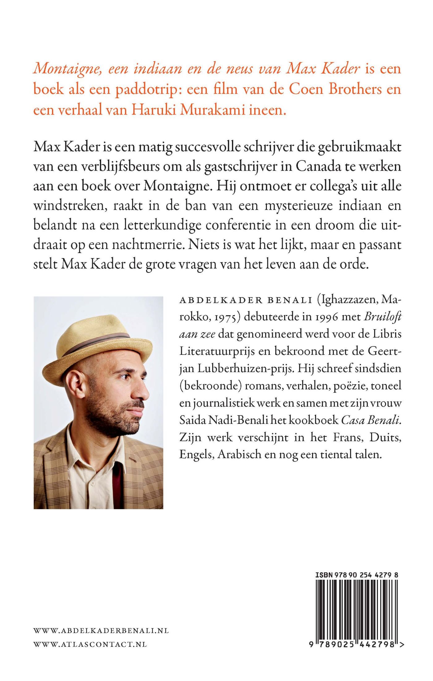 Achterkant van Montaigne, een indiaan en de neus van Max Kader