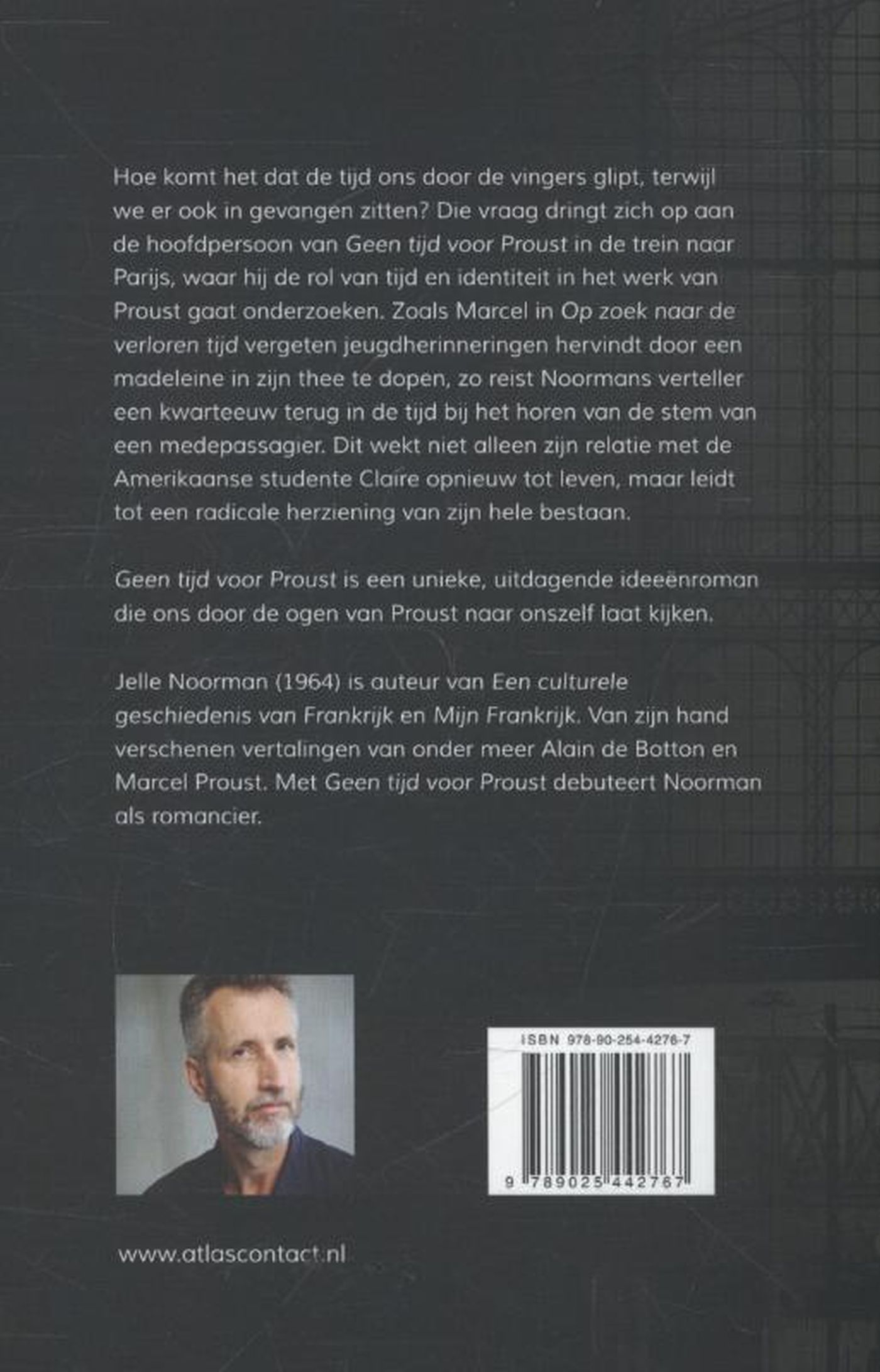 Achterkant van Geen tijd voor Proust