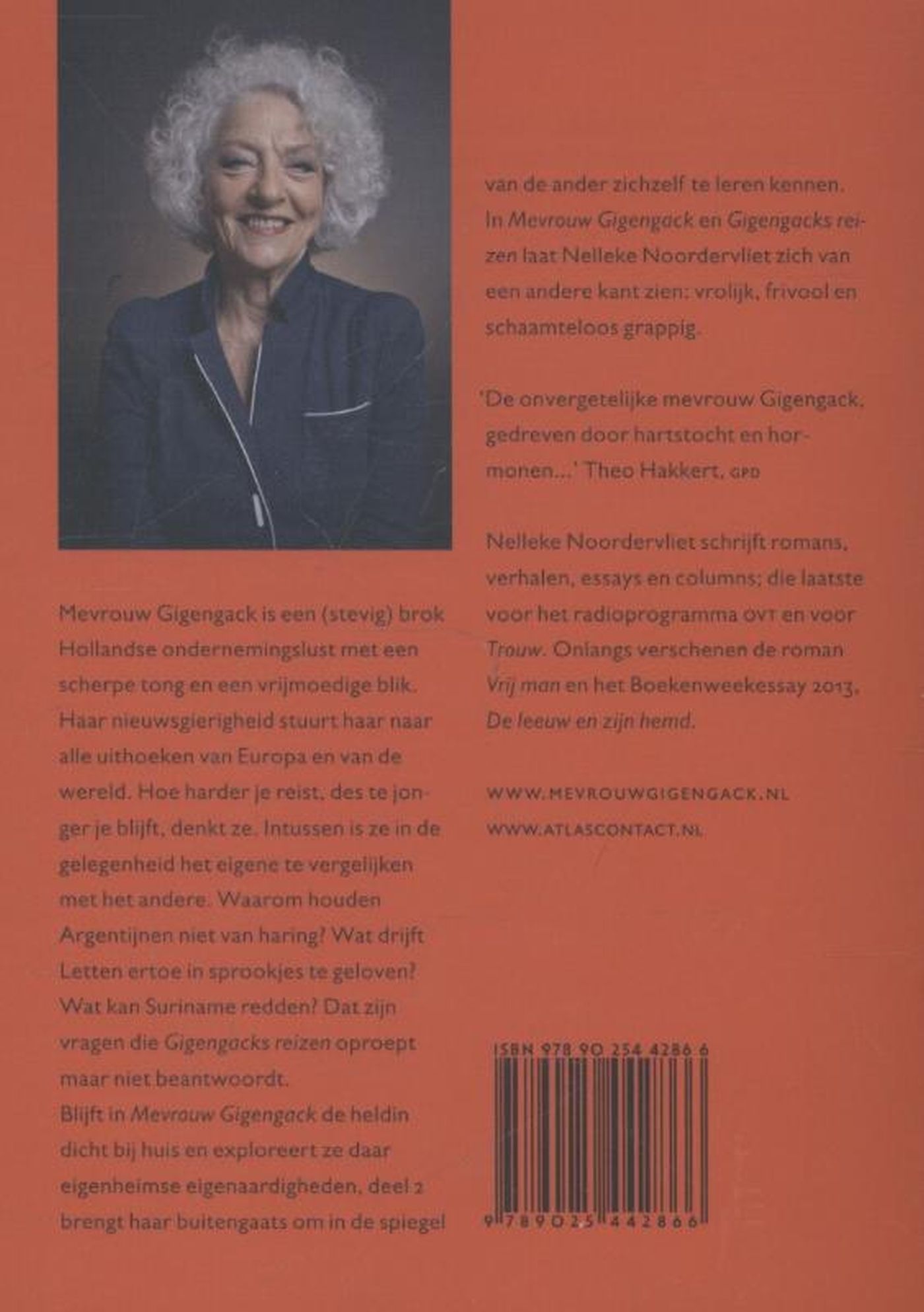 Achterkant van Gigengacks reizen