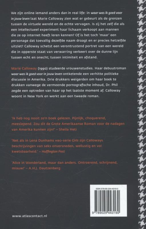 Achterkant van waar was ik goed voor in jouw leven