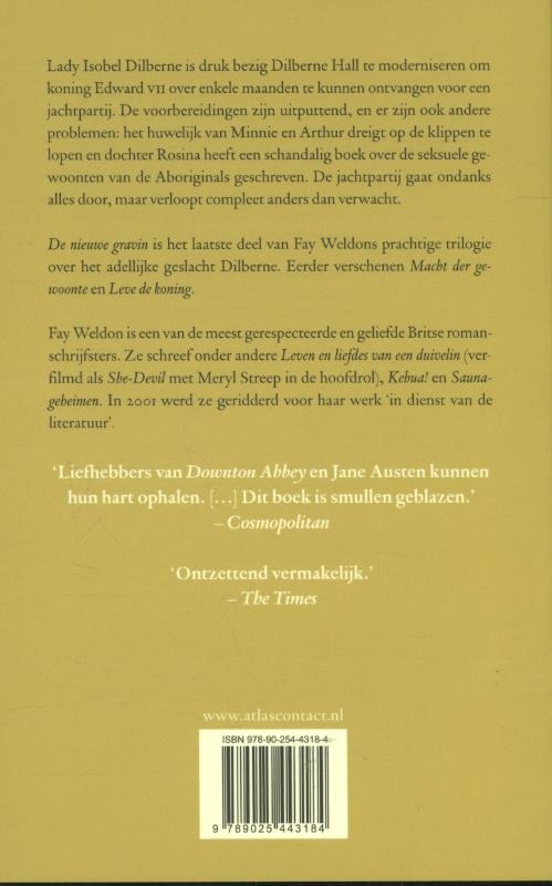 Achterkant van De nieuwe gravin