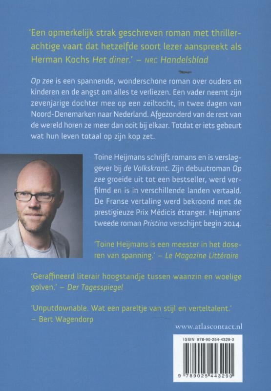 Achterkant van Op zee
