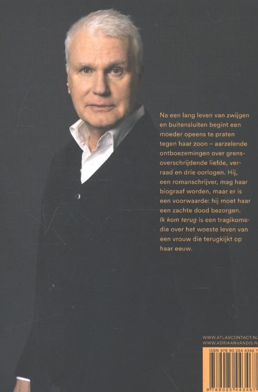 Achterkant van Ik kom terug