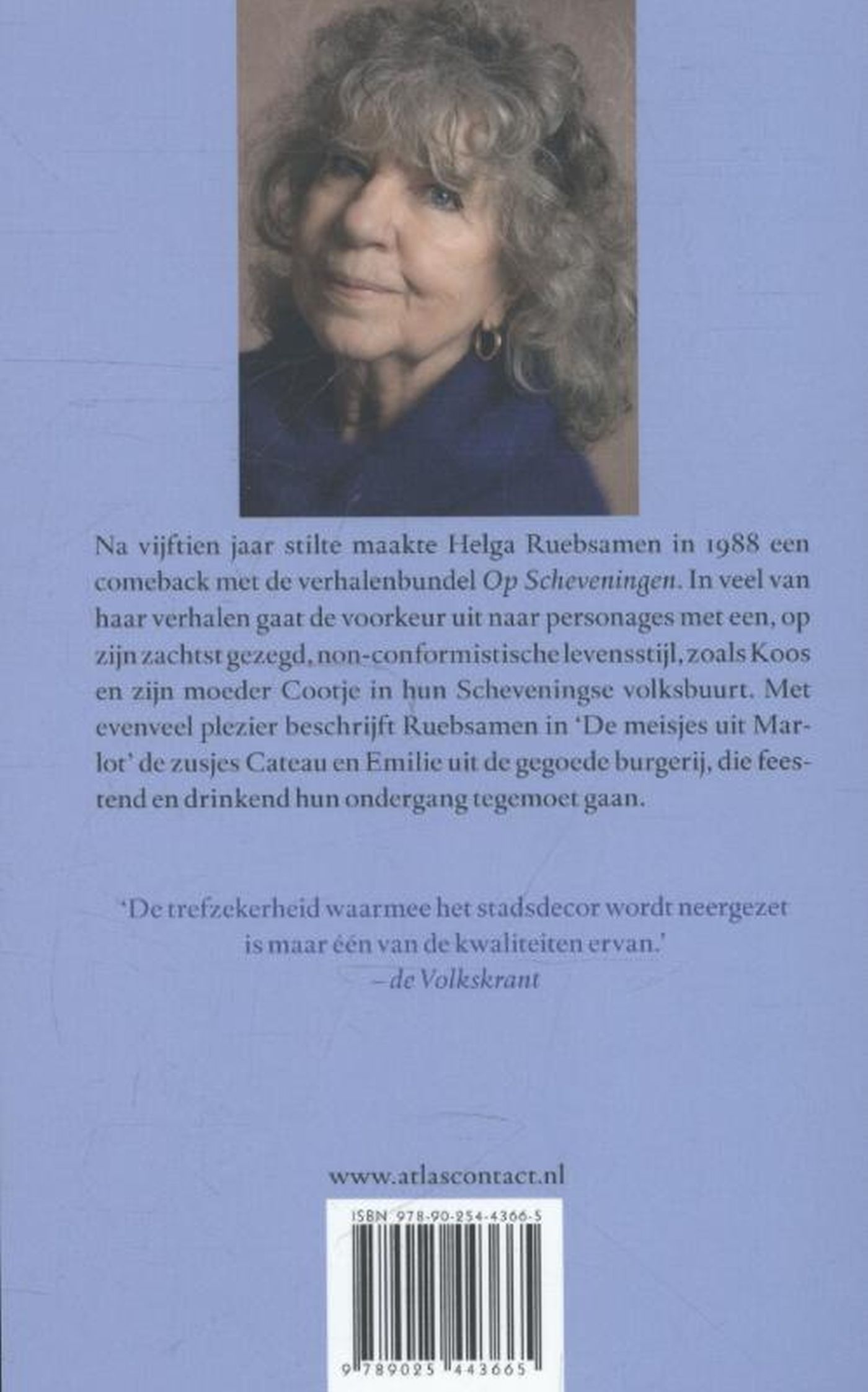 Achterkant van Op Scheveningen