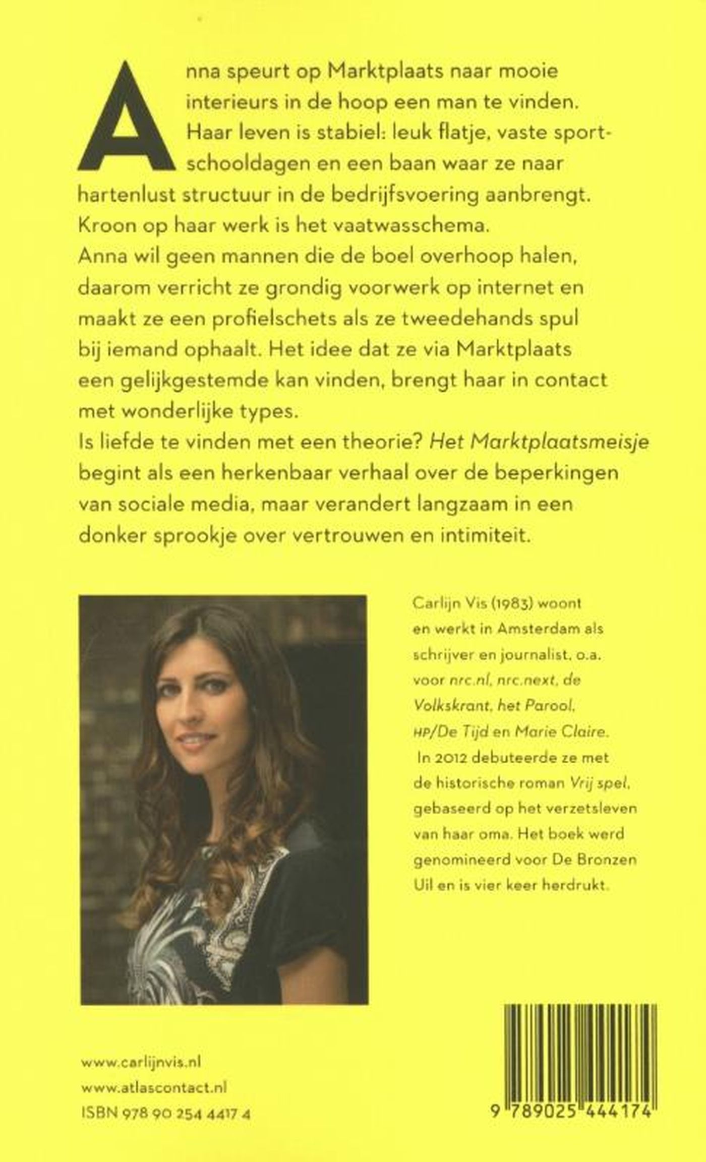 Achterkant van Het Marktplaatsmeisje