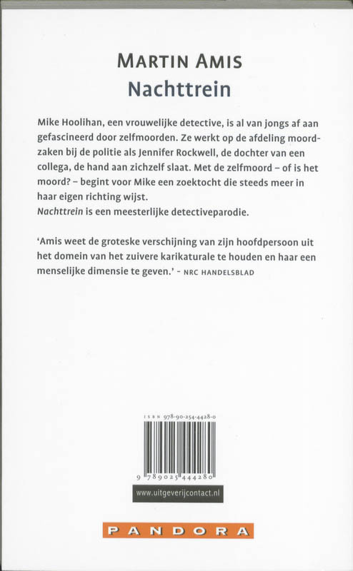 Achterkant van Nachttrein