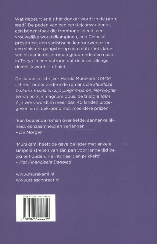Achterkant van After dark