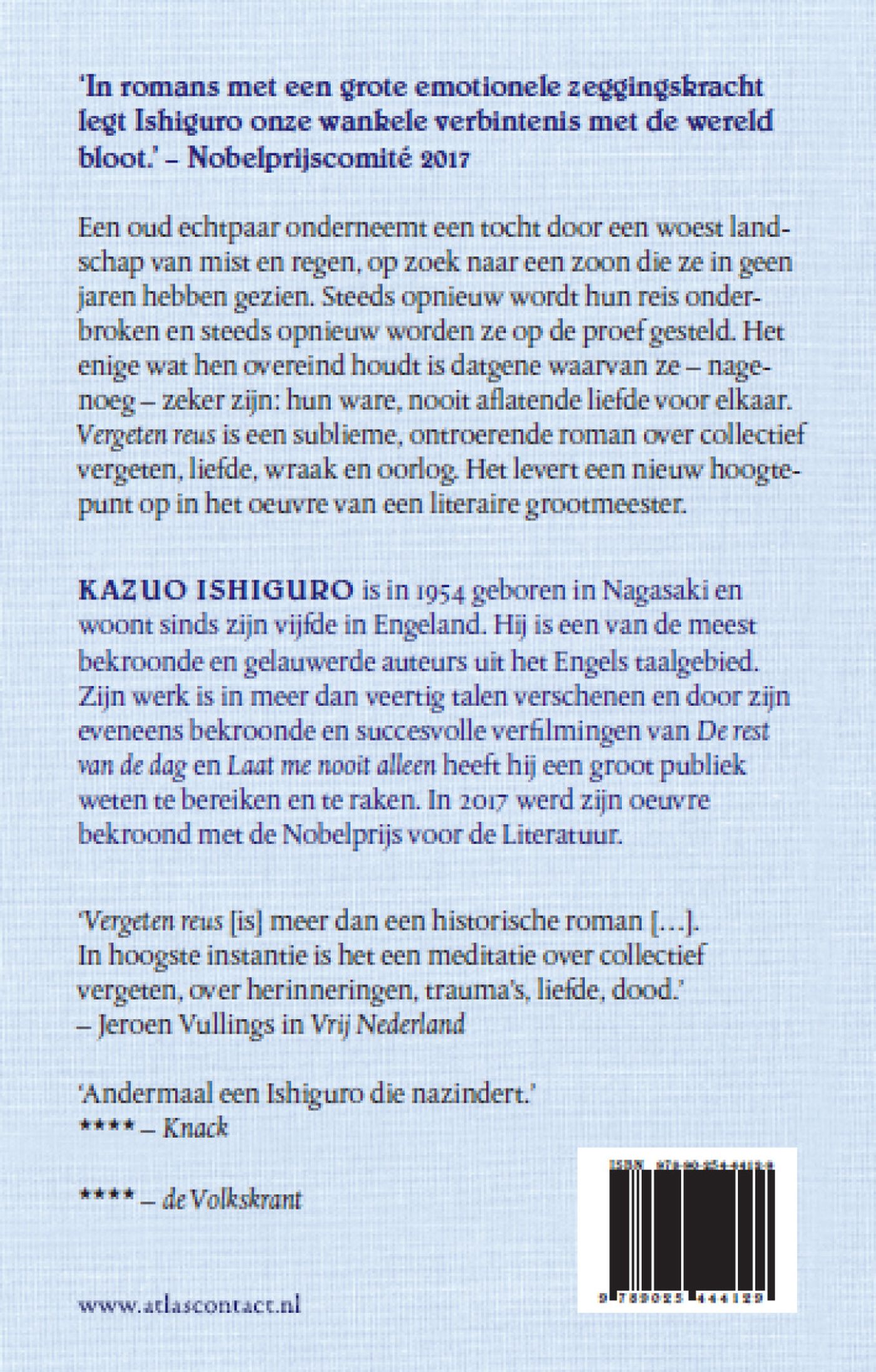 Achterkant van Vergeten reus