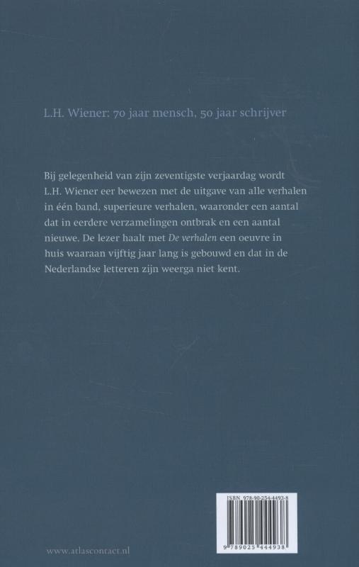 Achterkant van De verhalen