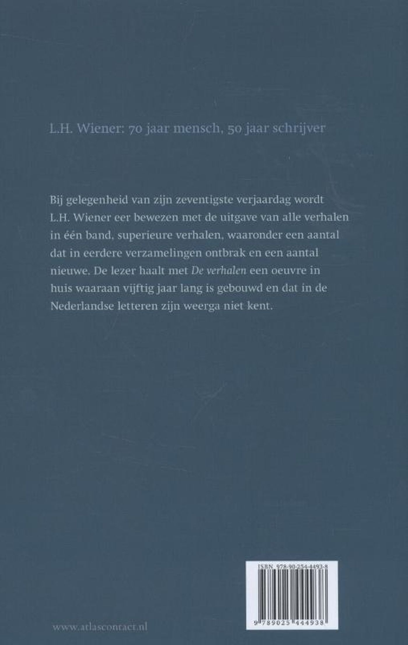 Achterkant van De verhalen