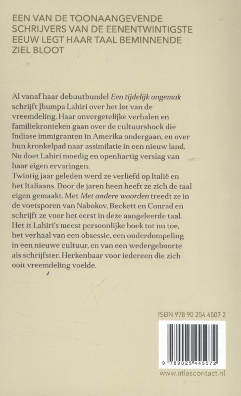Achterkant van Met andere woorden