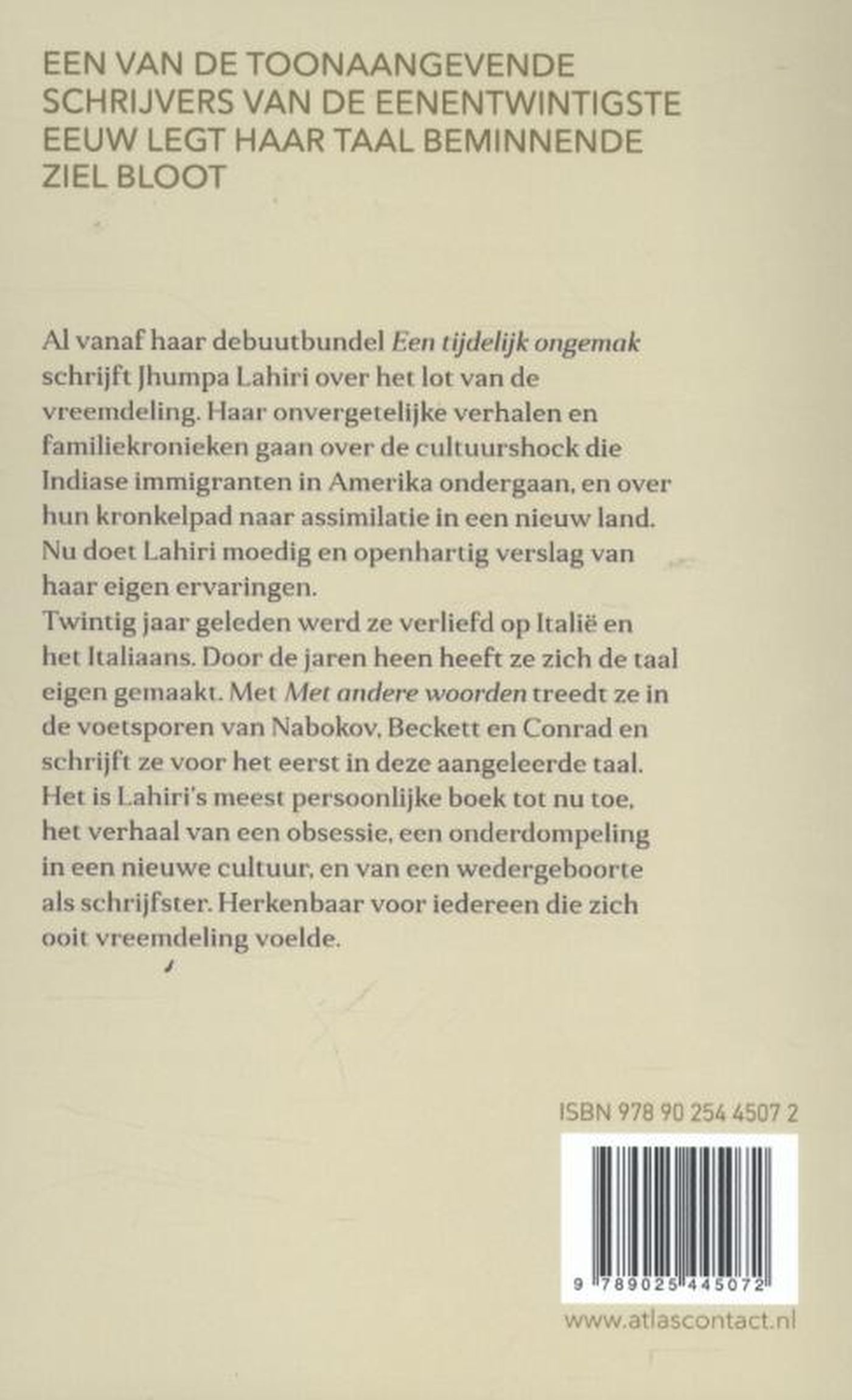Achterkant van Met andere woorden