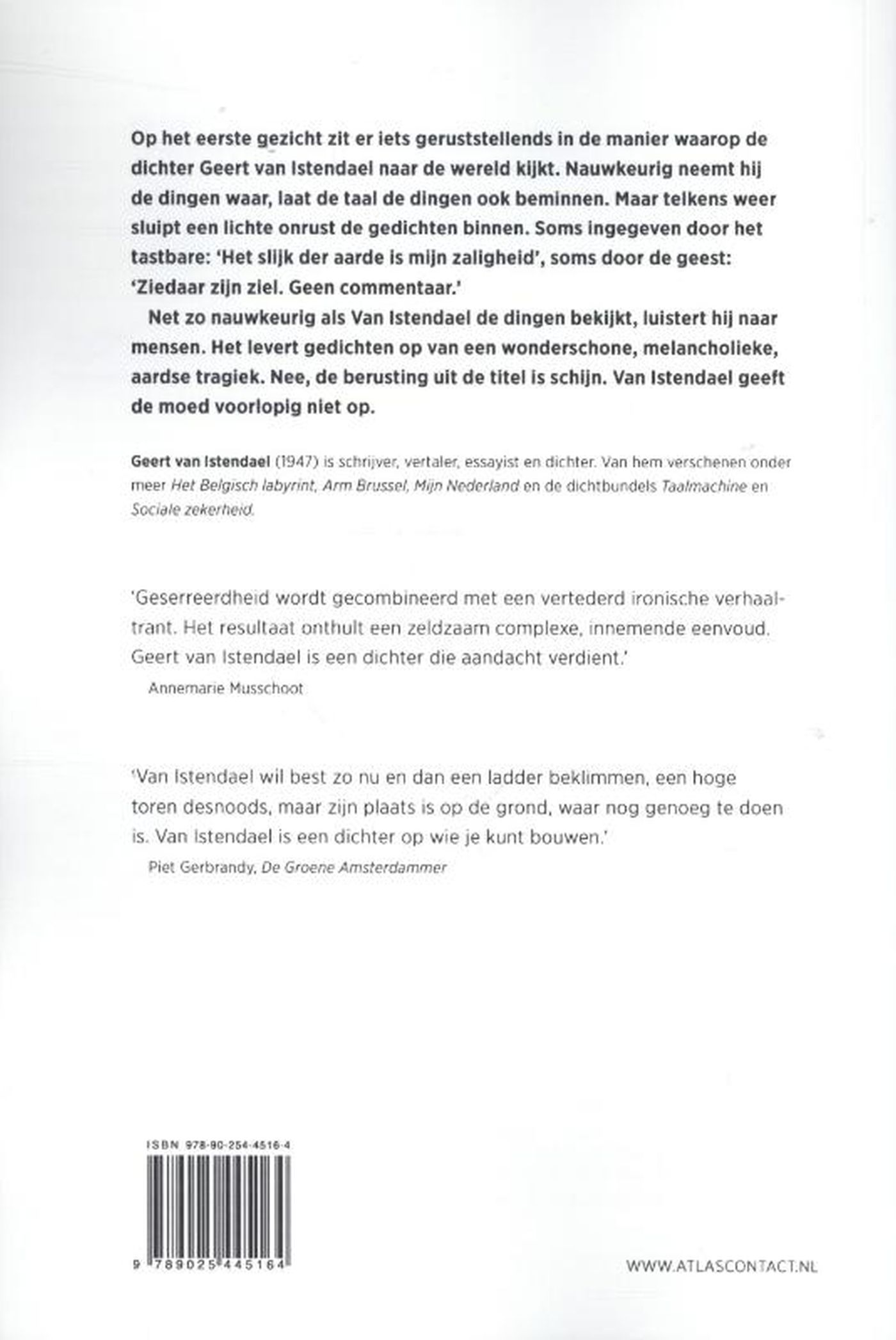 Achterkant van Het was wat was