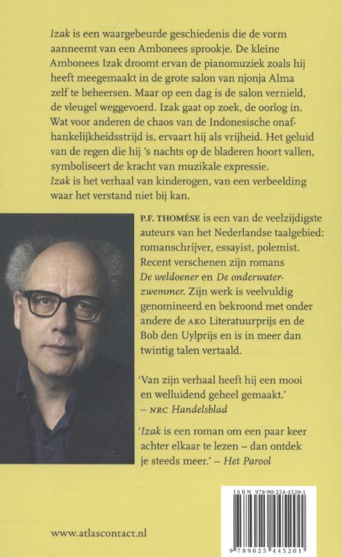 Achterkant van Izak