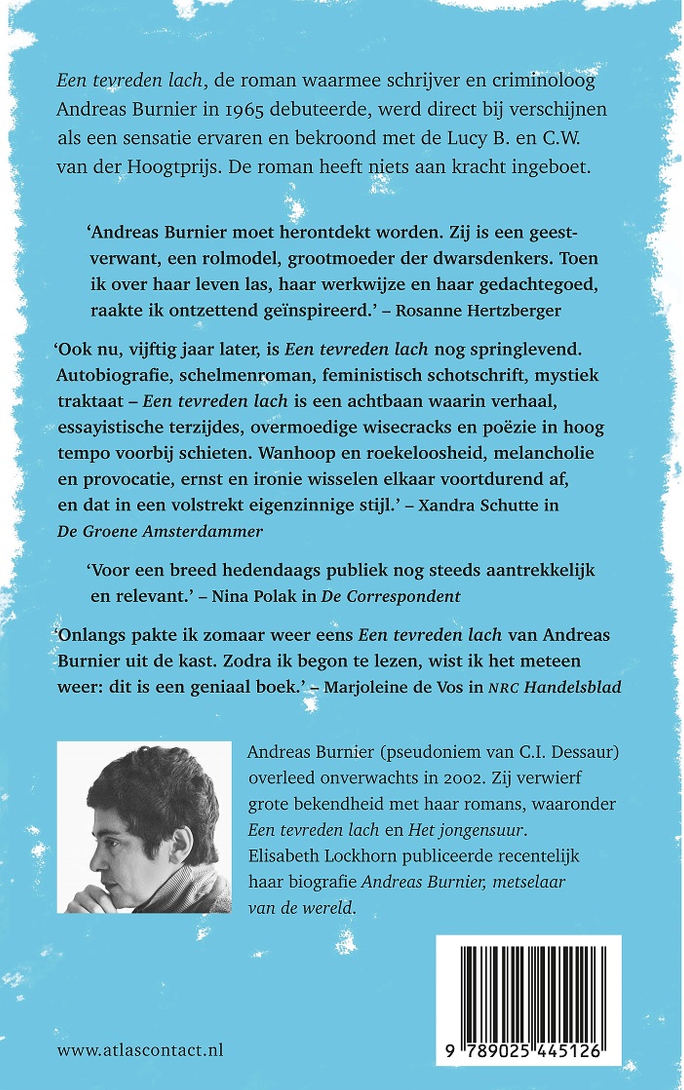 Achterkant van Een tevreden lach