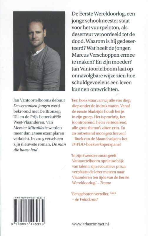 Achterkant van Meester Mitraillette