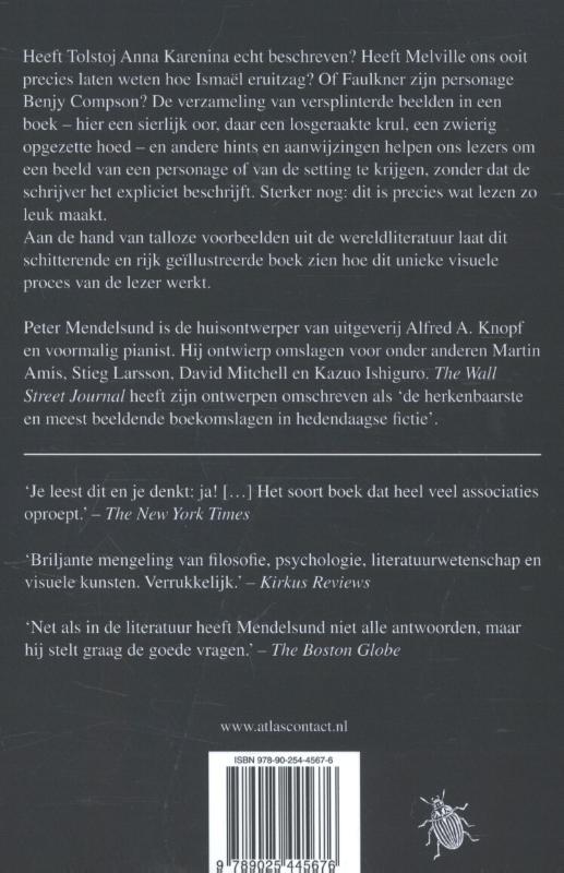 Achterkant van Wat we zien als we lezen