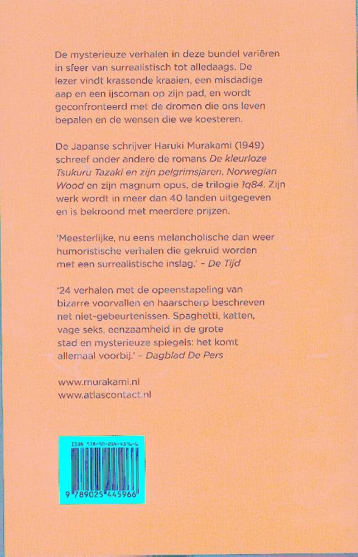 Achterkant van Blinde wilg, slapende vrouw