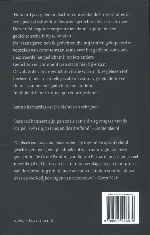 Achterkant van Mijn gedichtenschrift