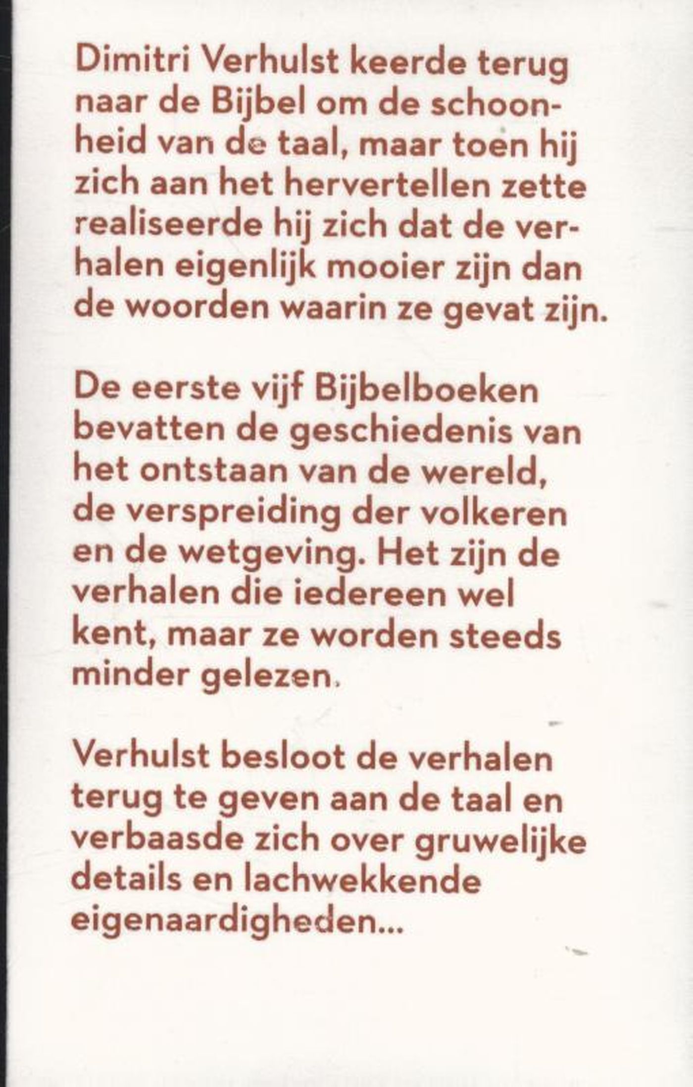 Achterkant van Bloedboek