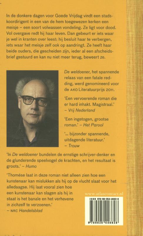 Achterkant van De weldoener