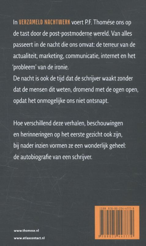 Achterkant van Verzameld nachtwerk