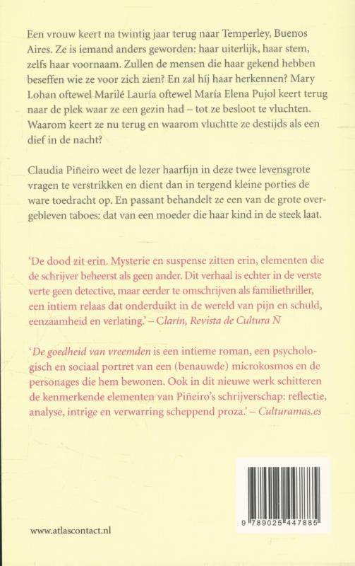 Achterkant van De goedheid van vreemden