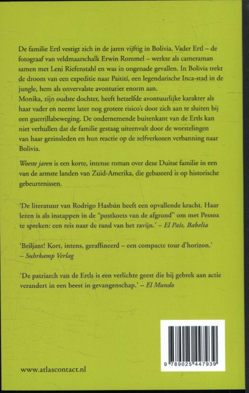 Achterkant van Woeste jaren