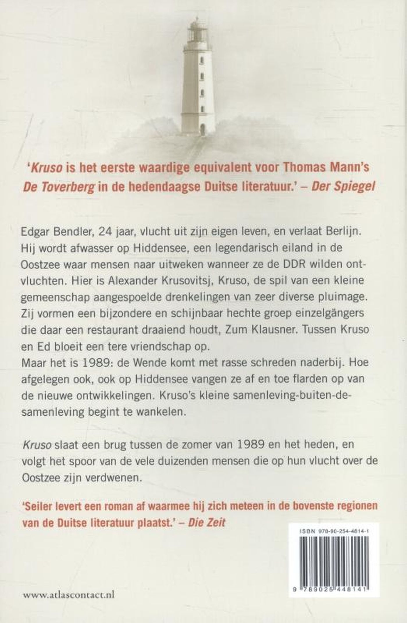 Achterkant van Kruso