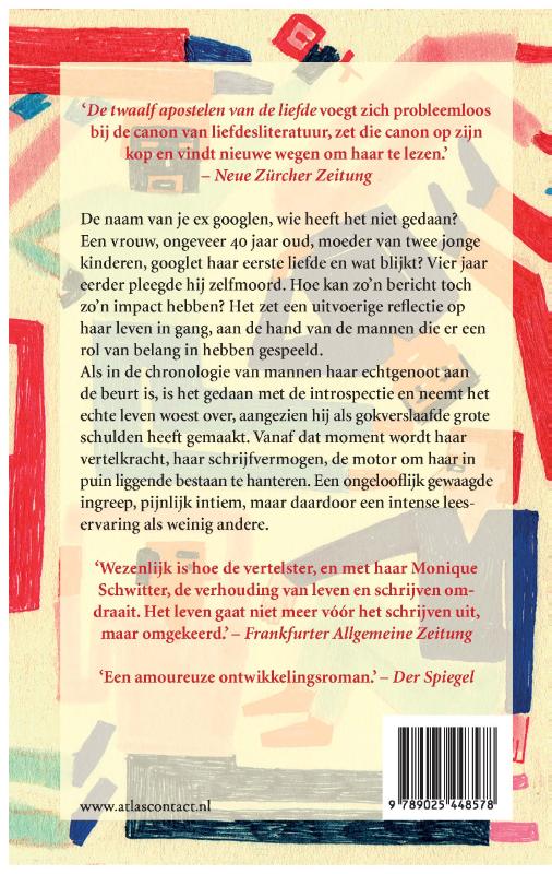 Achterkant van De twaalf apostelen van de liefde