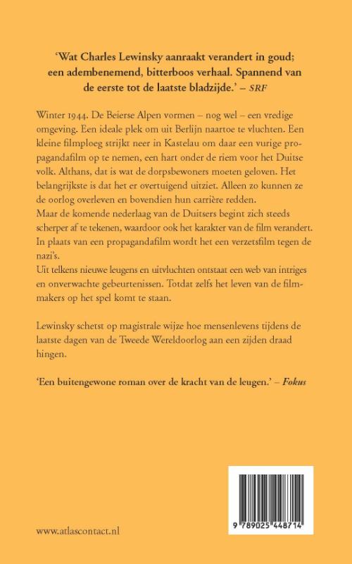 Achterkant van Alleen maar helden
