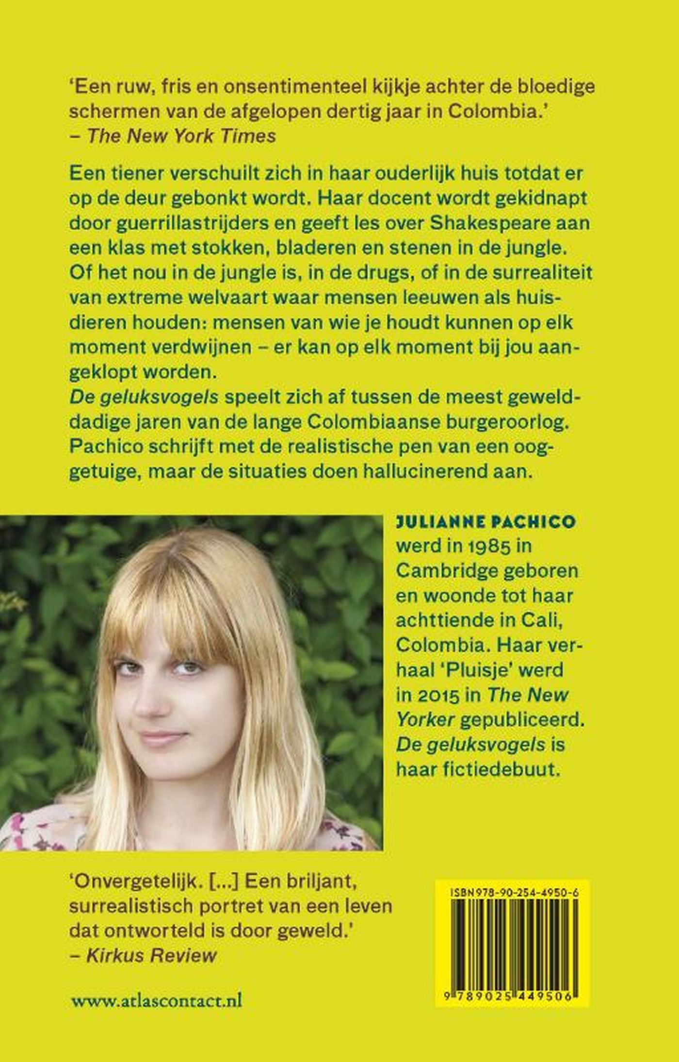 Achterkant van De geluksvogels