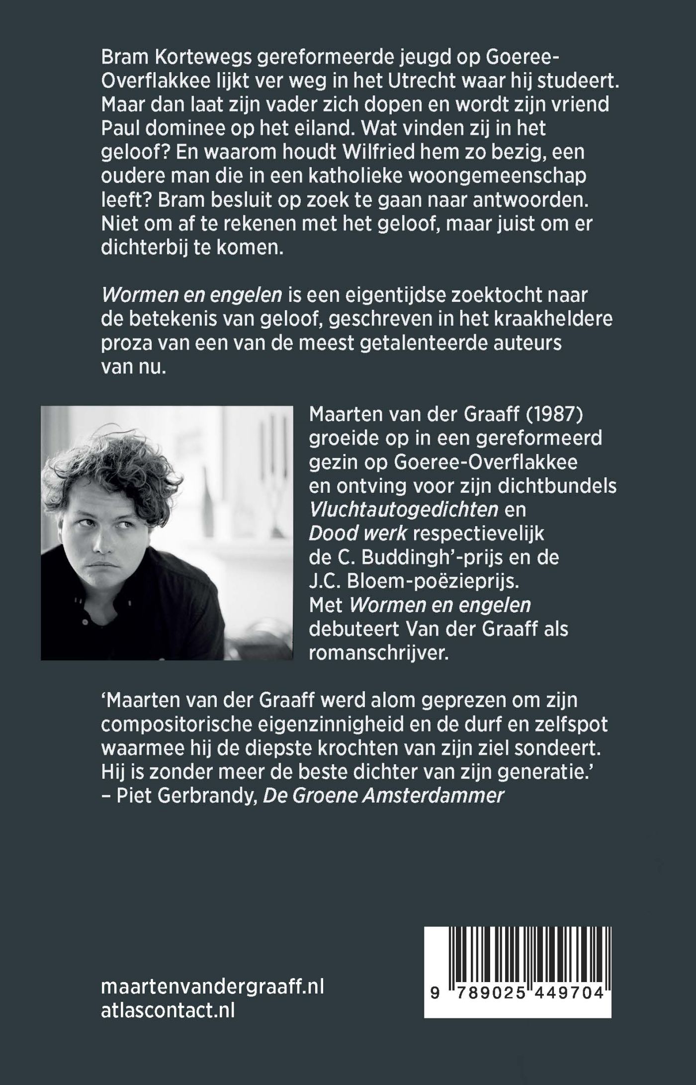 Achterkant van Wormen en engelen