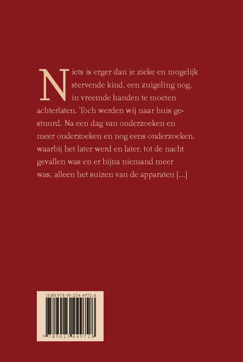 Achterkant van Ons eerste kind