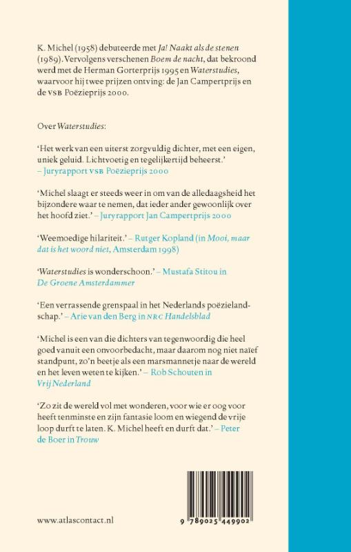 Achterkant van Waterstudies