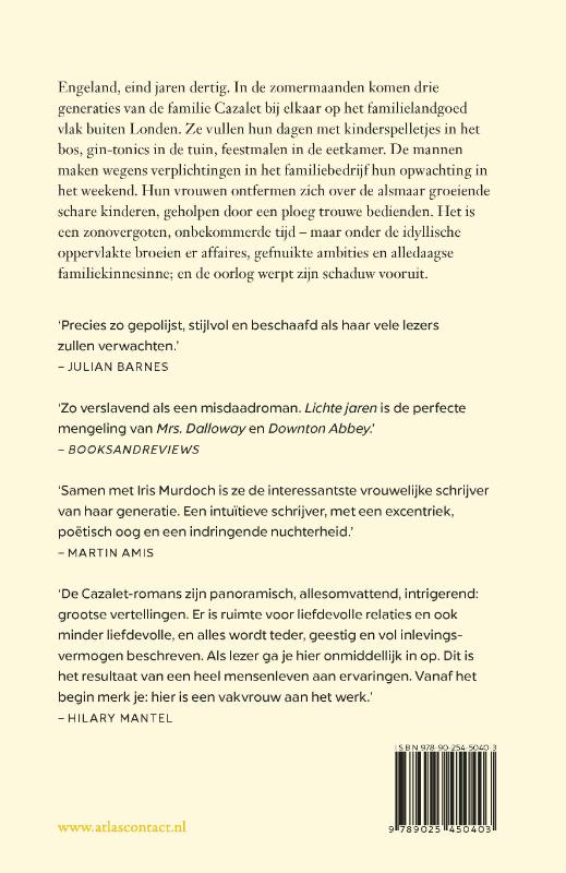 Achterkant van Lichte jaren